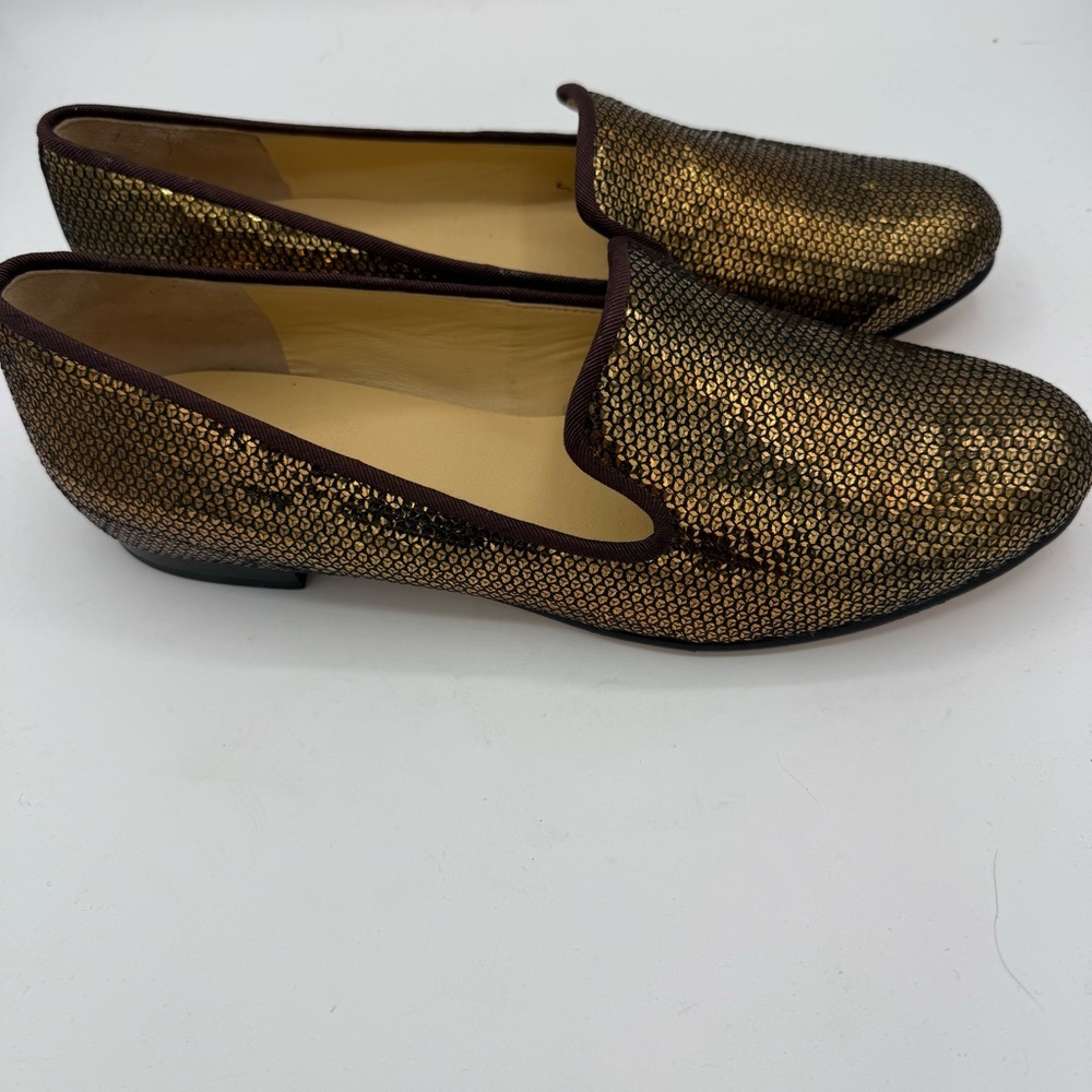 Cole Haan Gold Metallic Loafers